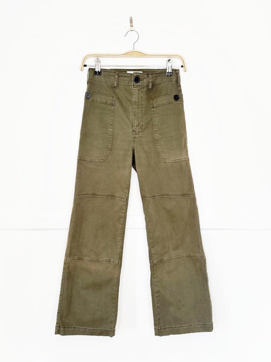 frame high rise straight utility pant - good market thrift store