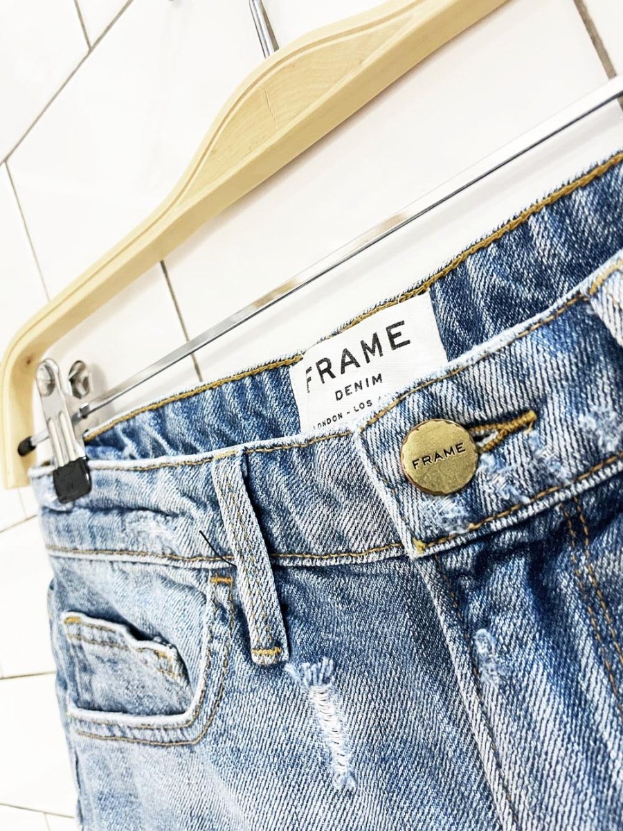 frame le grand garcon cut off denim shorts | turnpike | made in USA - good market thrift store