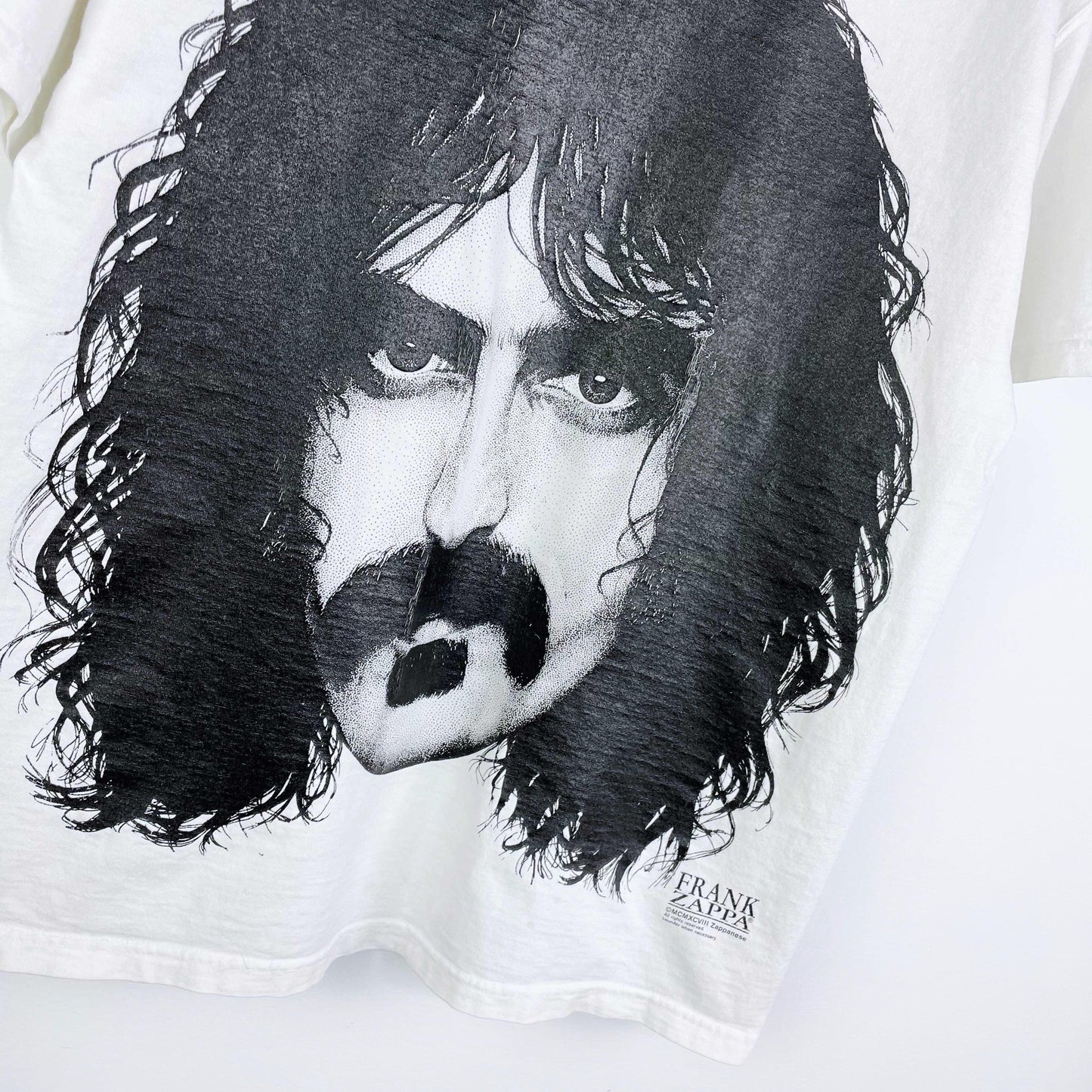 vintage 90s frank zappa big head tee