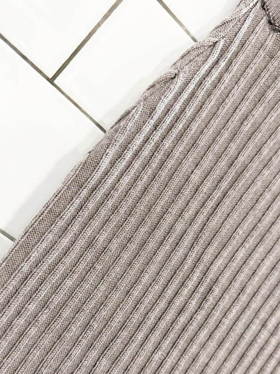 frank and oak 100% merino wool ribbed midi skirt - good market thrift store