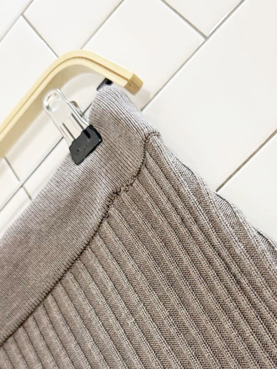 frank and oak 100% merino wool ribbed midi skirt - good market thrift store