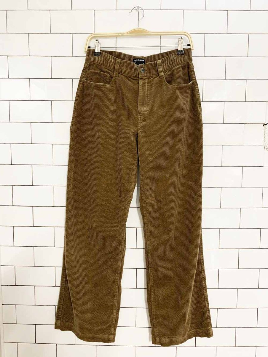 frank and oak annie chunky cord relaxed pants - good market thrift store