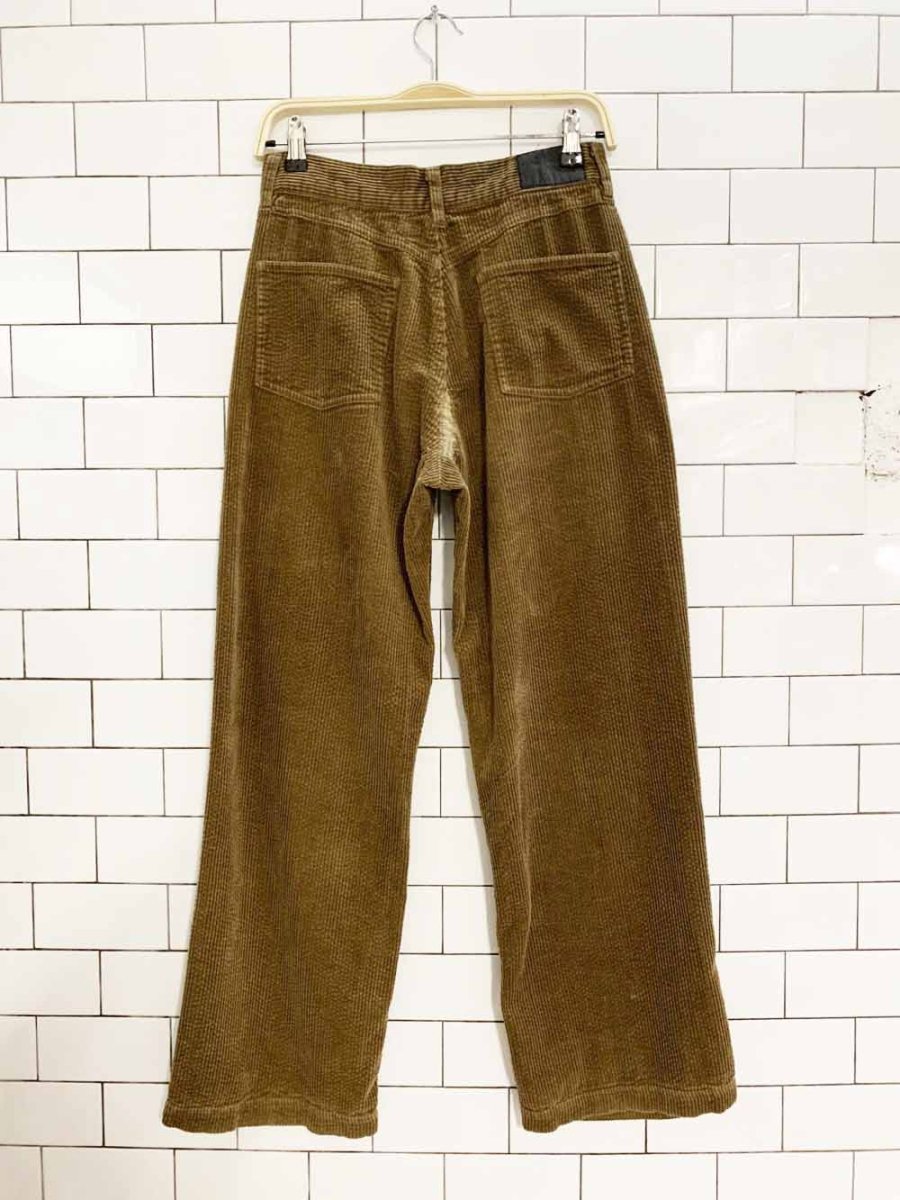 frank and oak annie chunky cord relaxed pants - good market thrift store