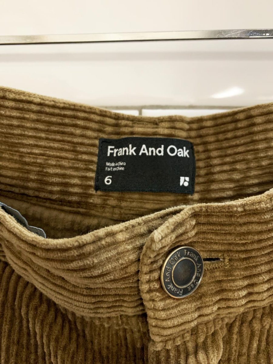 frank and oak annie chunky cord relaxed pants - good market thrift store