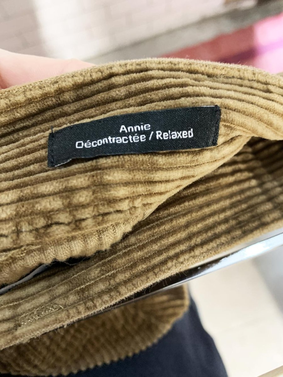 frank and oak annie chunky cord relaxed pants - good market thrift store