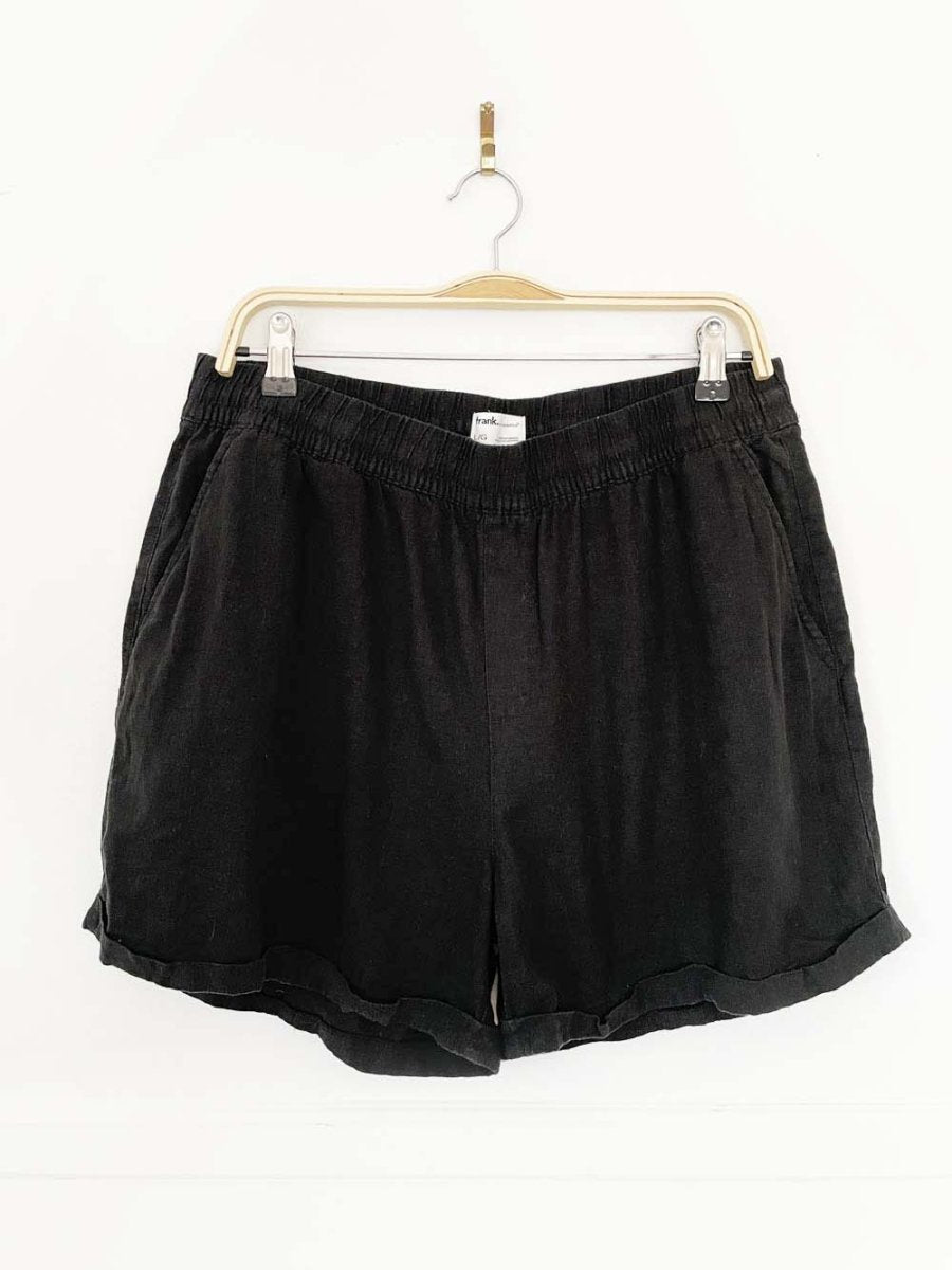 frank and oak linen - blend relaxed short - good market thrift store
