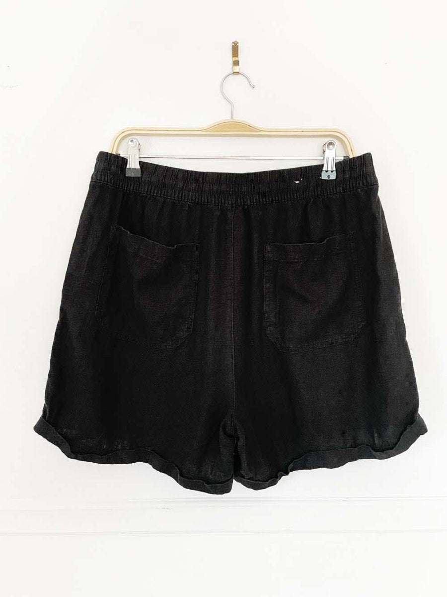 frank and oak linen - blend relaxed short - good market thrift store