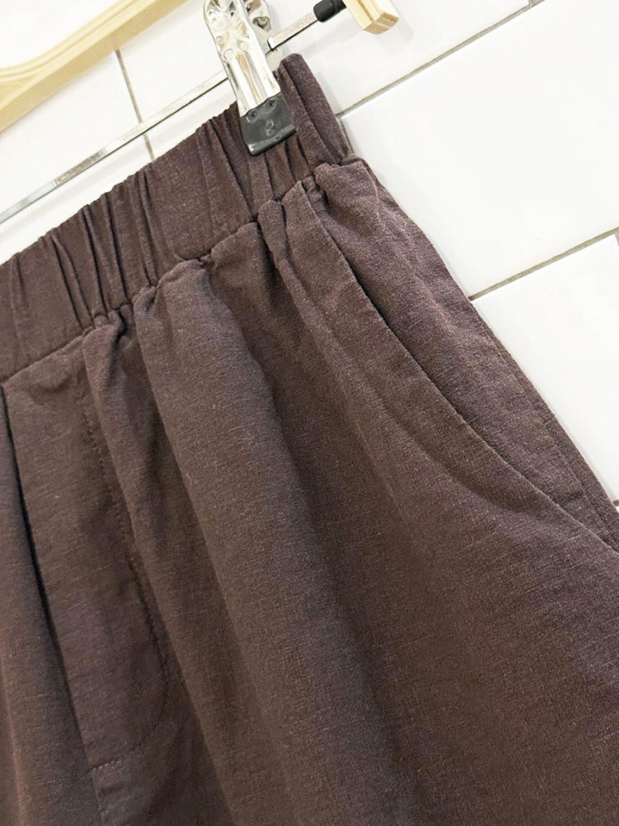 frank and oak linen - blend shorts - good market thrift store