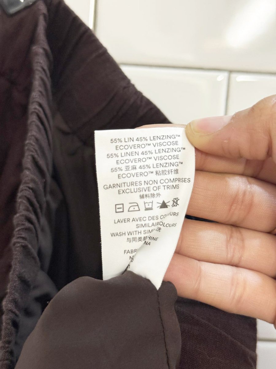 frank and oak linen - blend shorts - good market thrift store