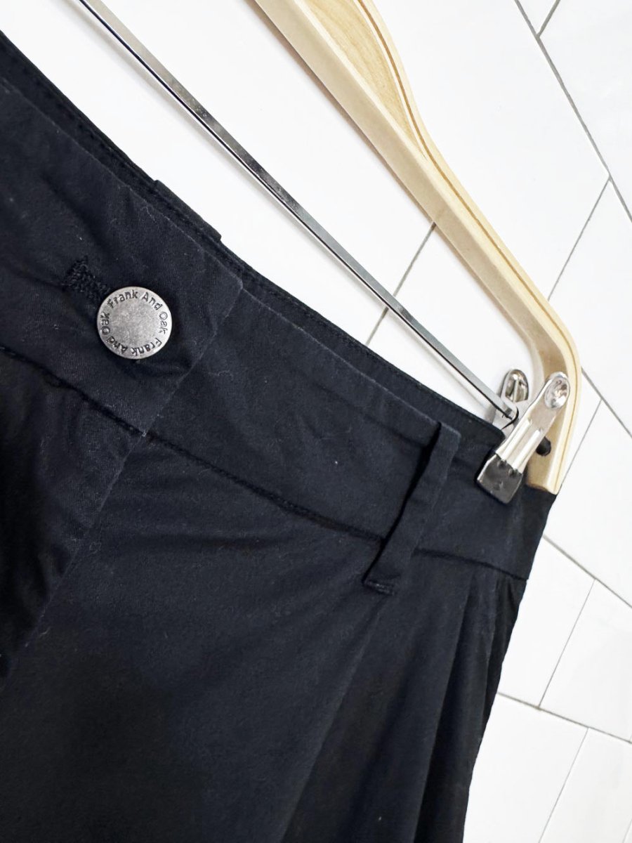 frank and oak pleated long trouser shorts - good market thrift store