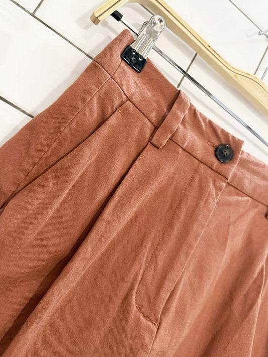 frank and oak pleated trouser shorts - good market thrift store