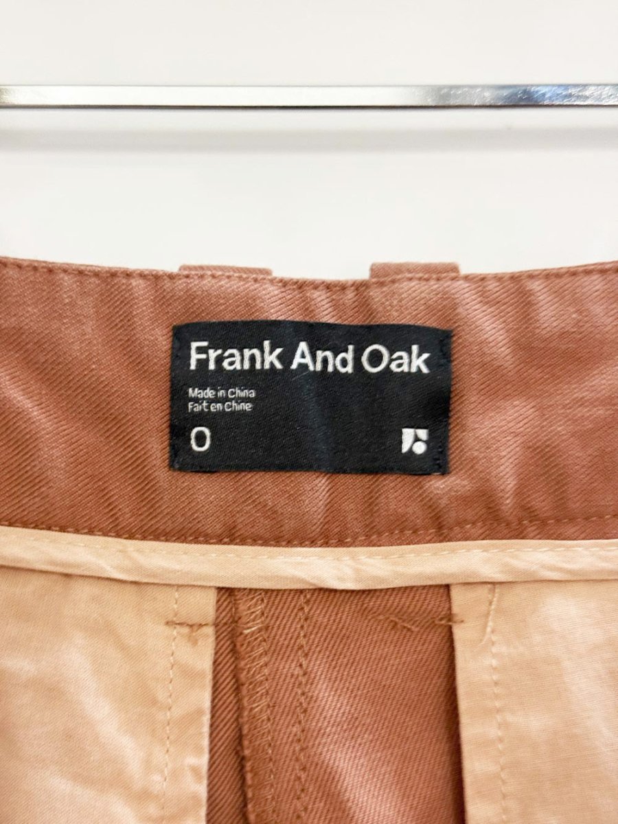 frank and oak pleated trouser shorts - good market thrift store
