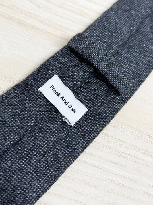 frank and oak wool - blend woven tie - good market thrift store