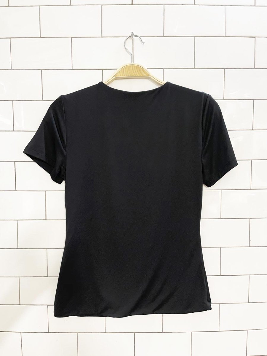 frank by frank and oak stretch double layered base tee - good market thrift store