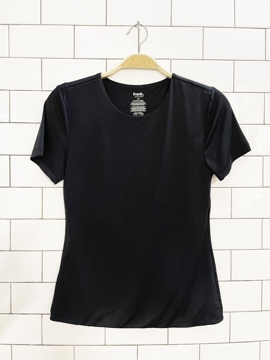 frank by frank and oak stretch double layered base tee - good market thrift store