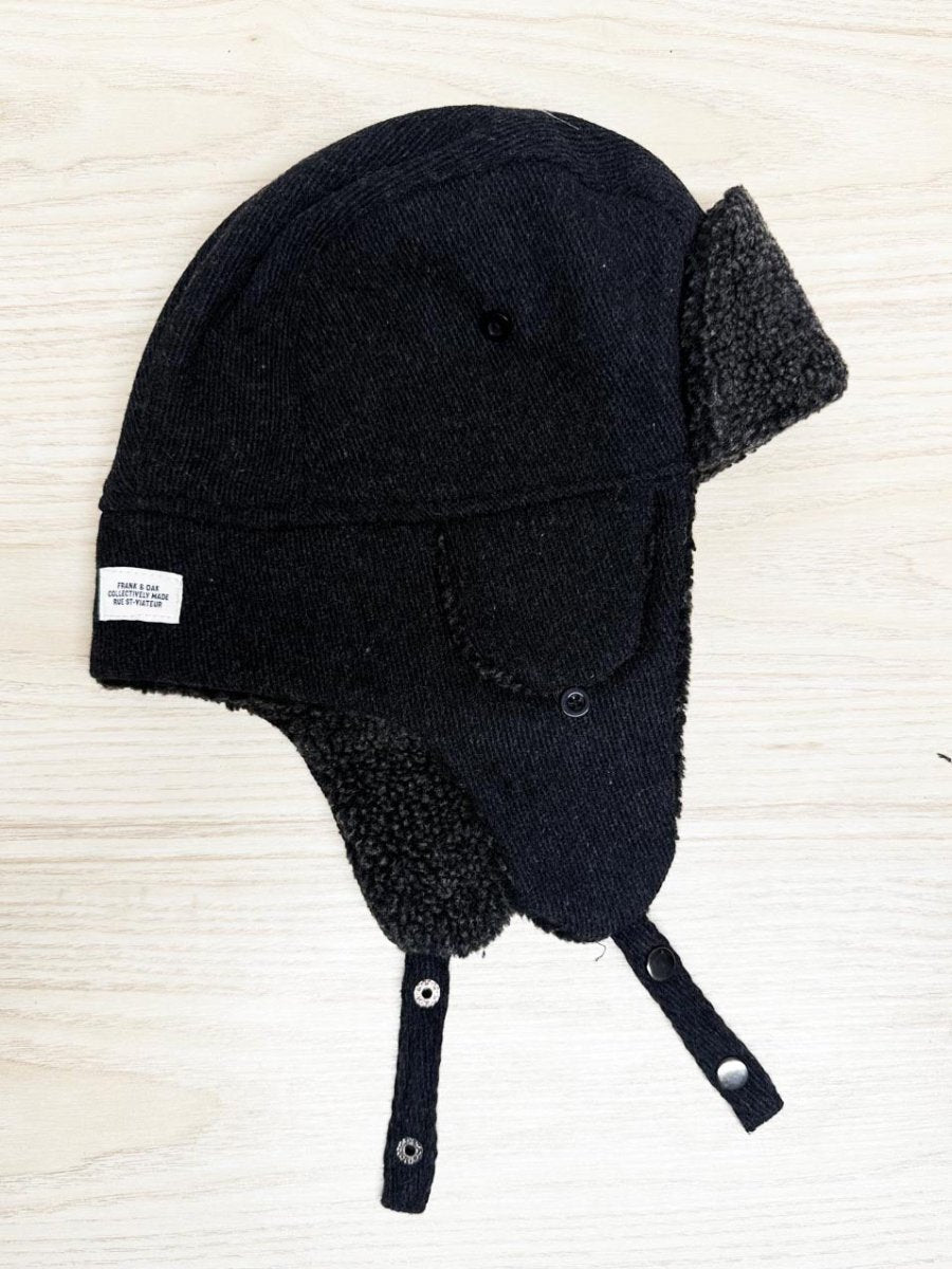 frank & oak wool - blend sherpa trapper hat - good market thrift store