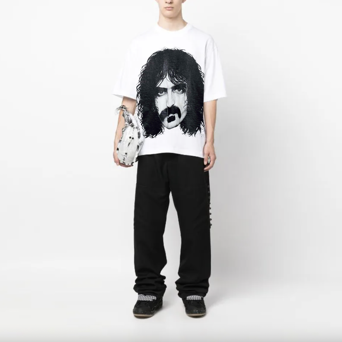 vintage 90s frank zappa big head tee