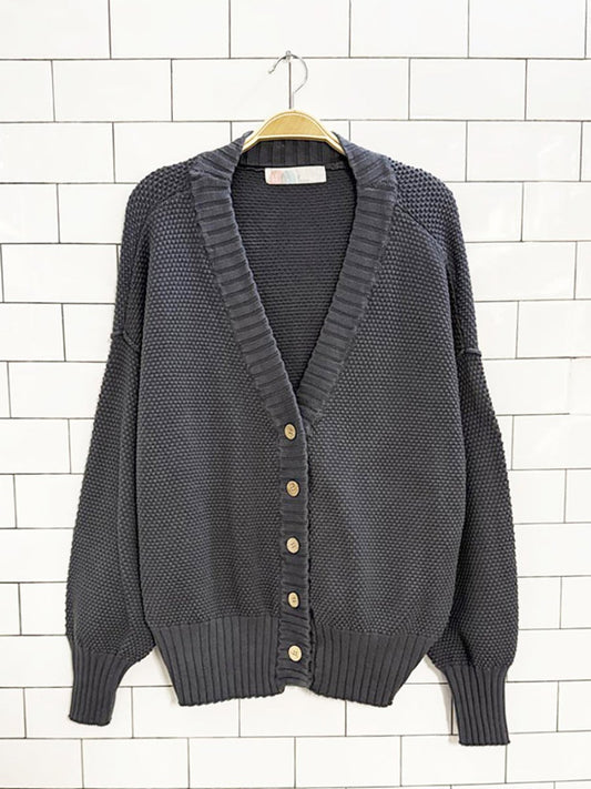 free people beach hailee chunky knit cardigan - good market thrift store