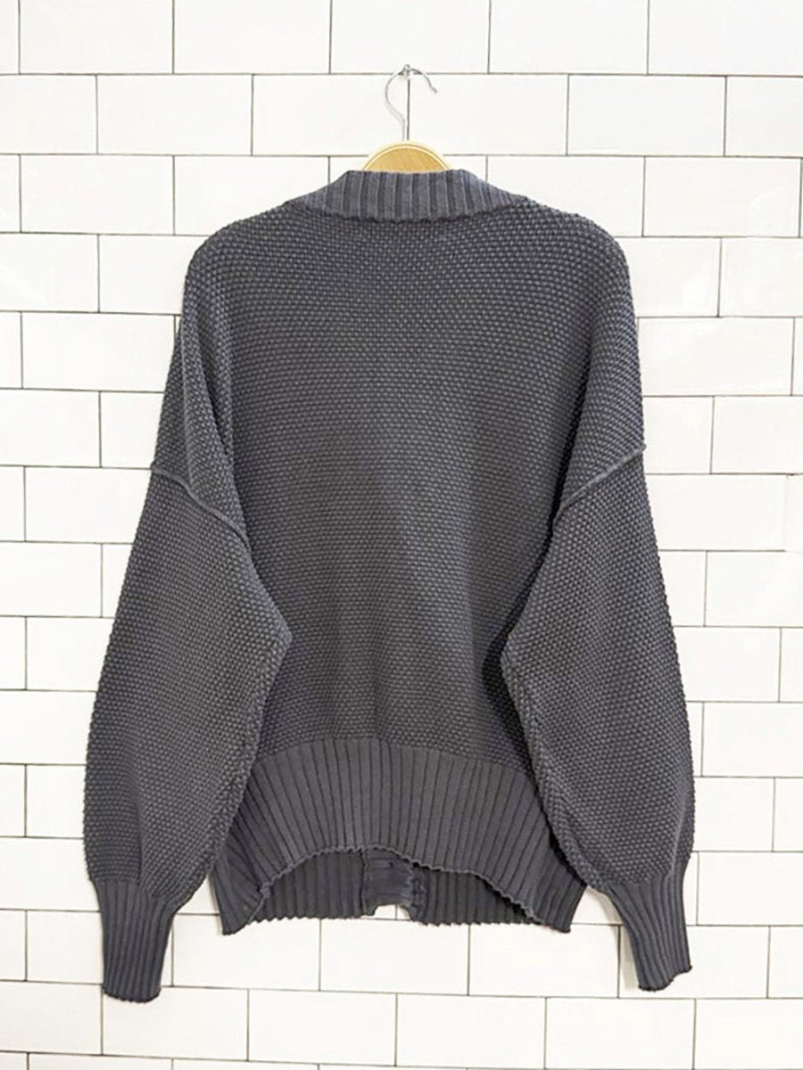 free people beach hailee chunky knit cardigan - good market thrift store