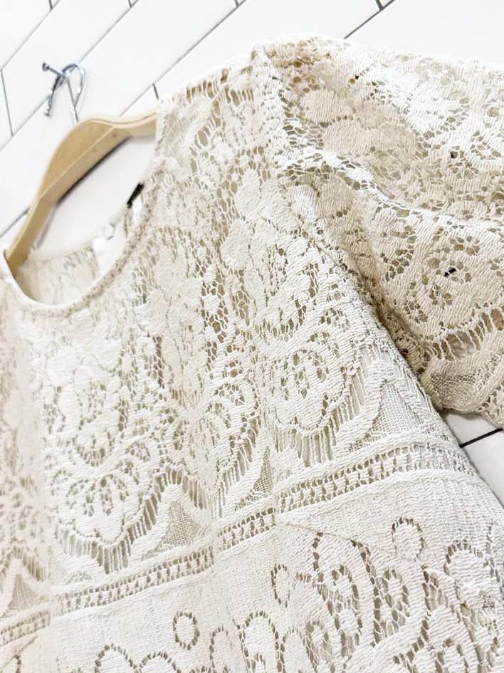 free people beautiful dreamer lace mini dress - good market thrift store