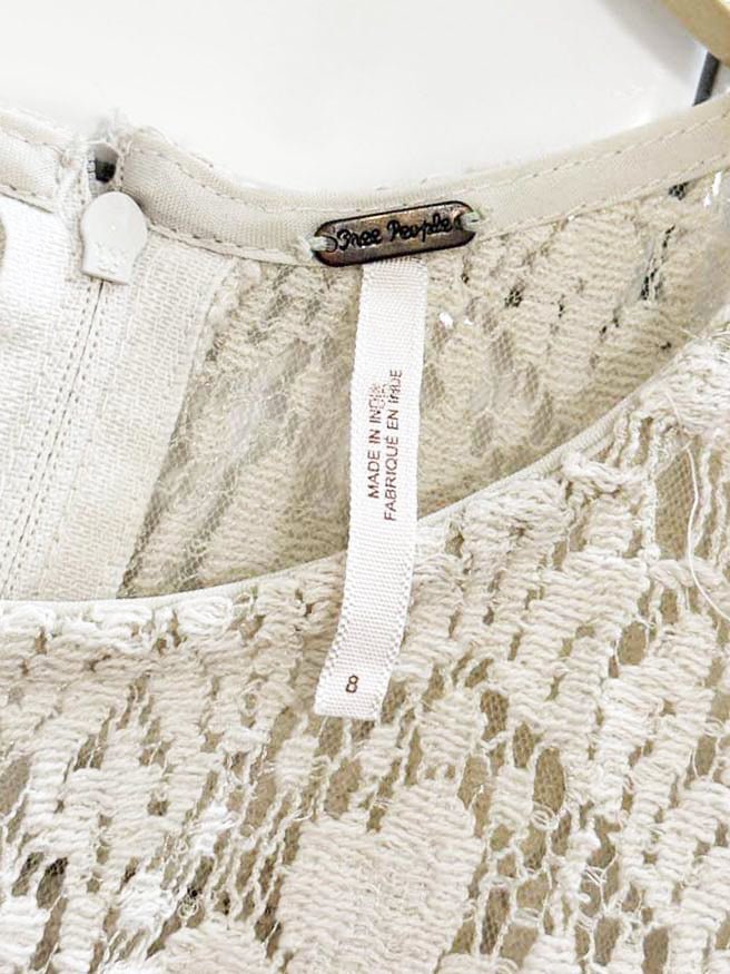 free people beautiful dreamer lace mini dress - good market thrift store