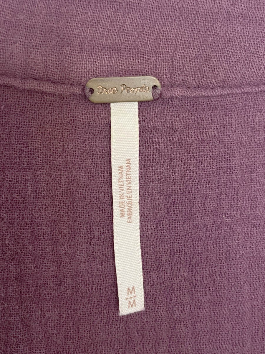 free people changing horizons gauze cotton oversized top - good market thrift store