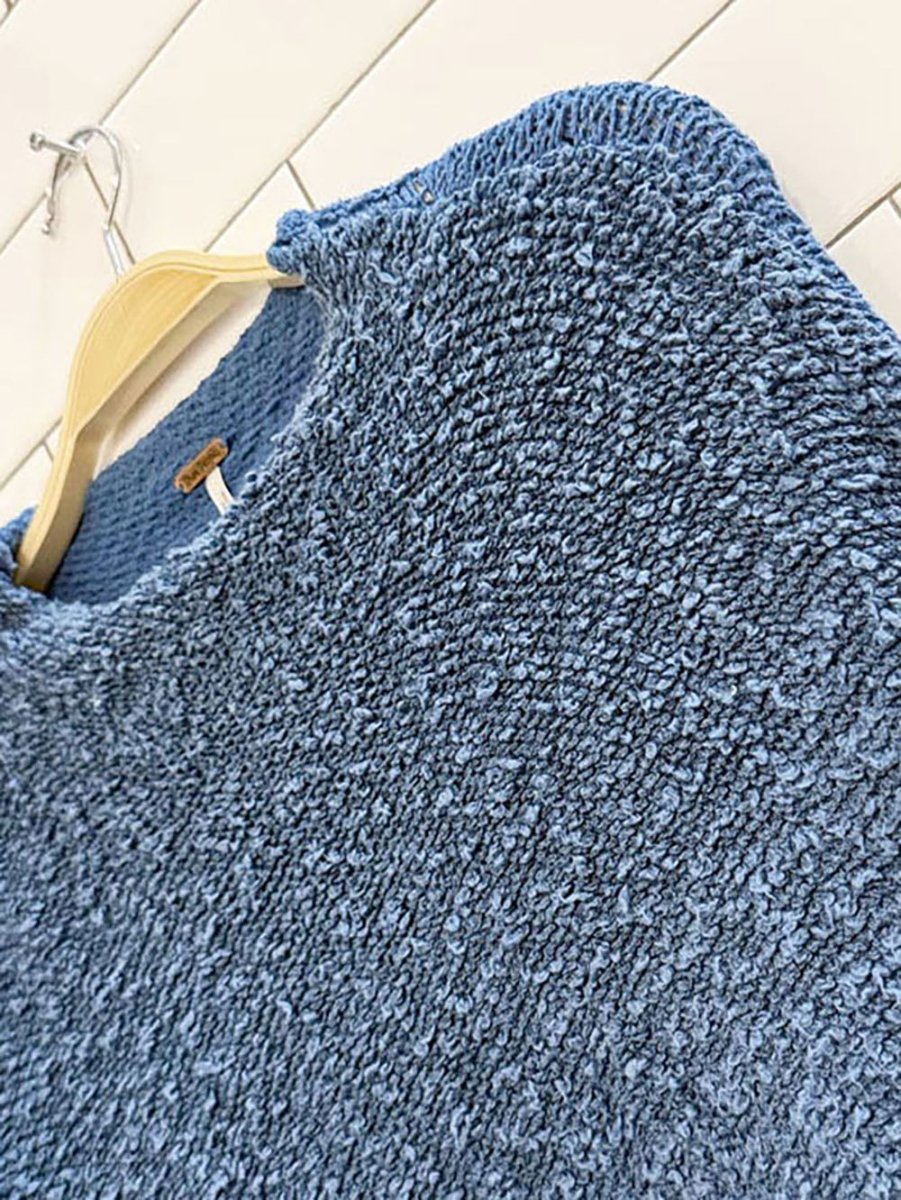 free people cuddle up oversized textured slouchy knit sweater - good market thrift store