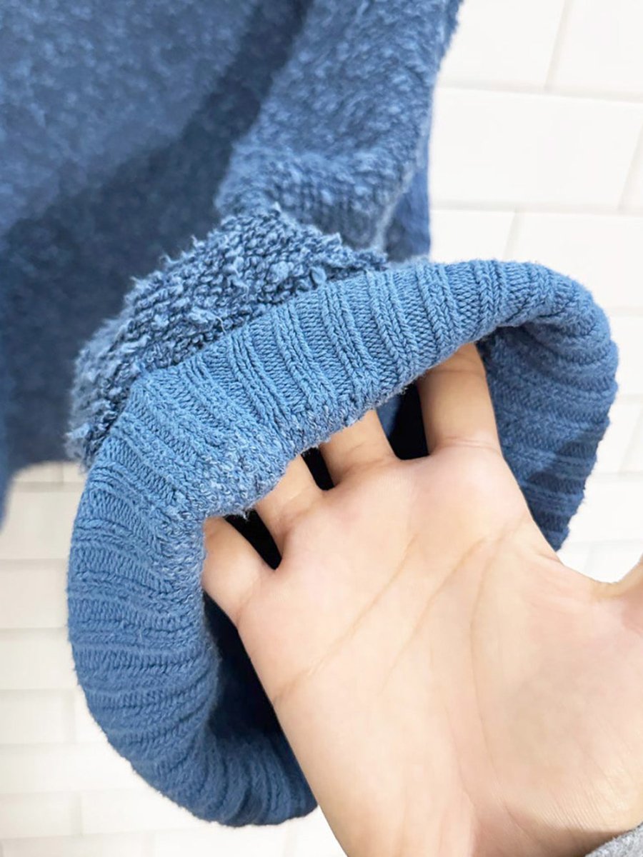 free people cuddle up oversized textured slouchy knit sweater - good market thrift store