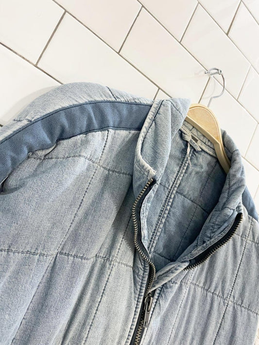 free people dolman quilted oversized denim jacket - good market thrift store