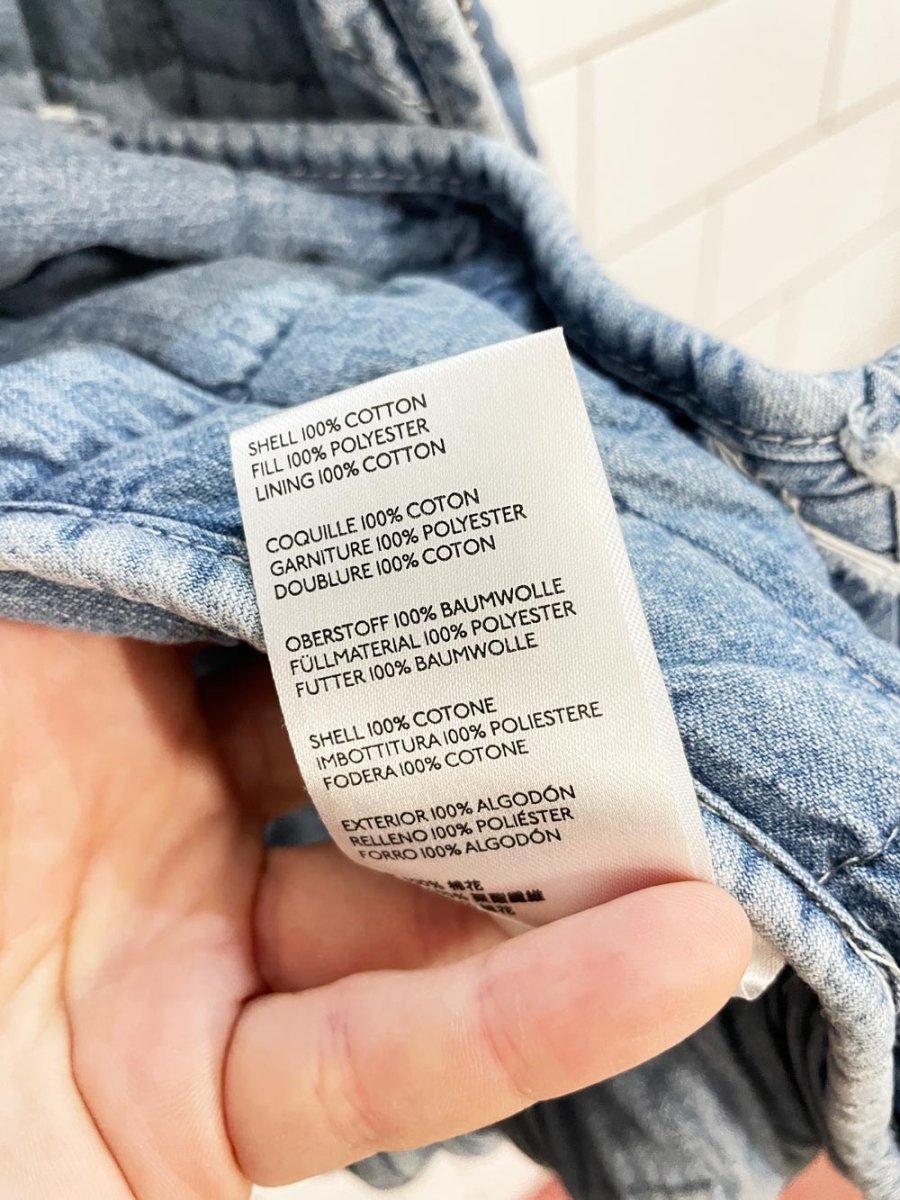 free people dolman quilted oversized denim jacket - good market thrift store