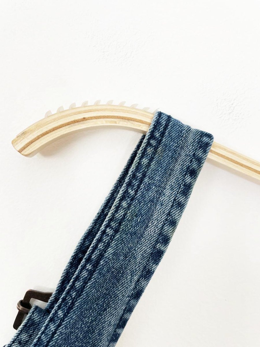 free people flared stretch jumpsuit denim overalls - good market thrift store