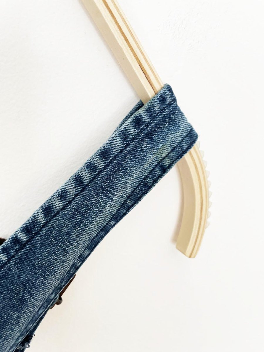 free people flared stretch jumpsuit denim overalls - good market thrift store