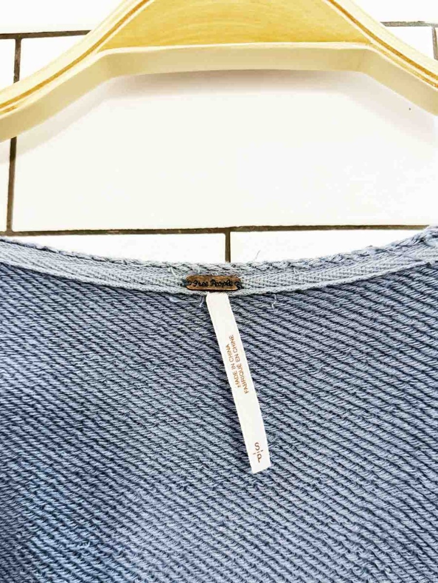 free people hand loose wrap around sweatshirt top - good market thrift store