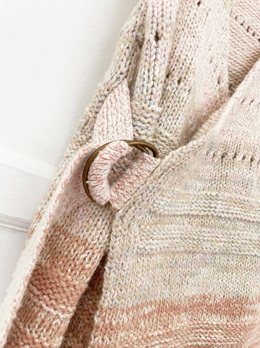 free people oversized knit long wrap vest - good market thrift store