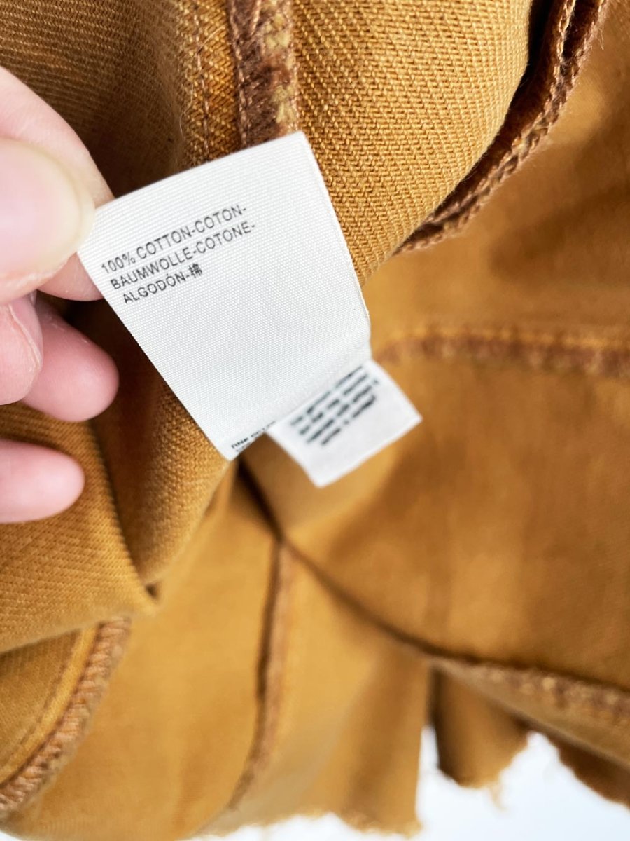 free people pleated denim mini skirt | mustard - good market thrift store