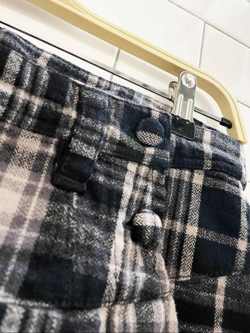 free people serena pleated plaid mini skort - good market thrift store