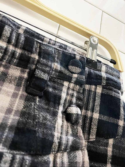 free people serena pleated plaid mini skort - good market thrift store