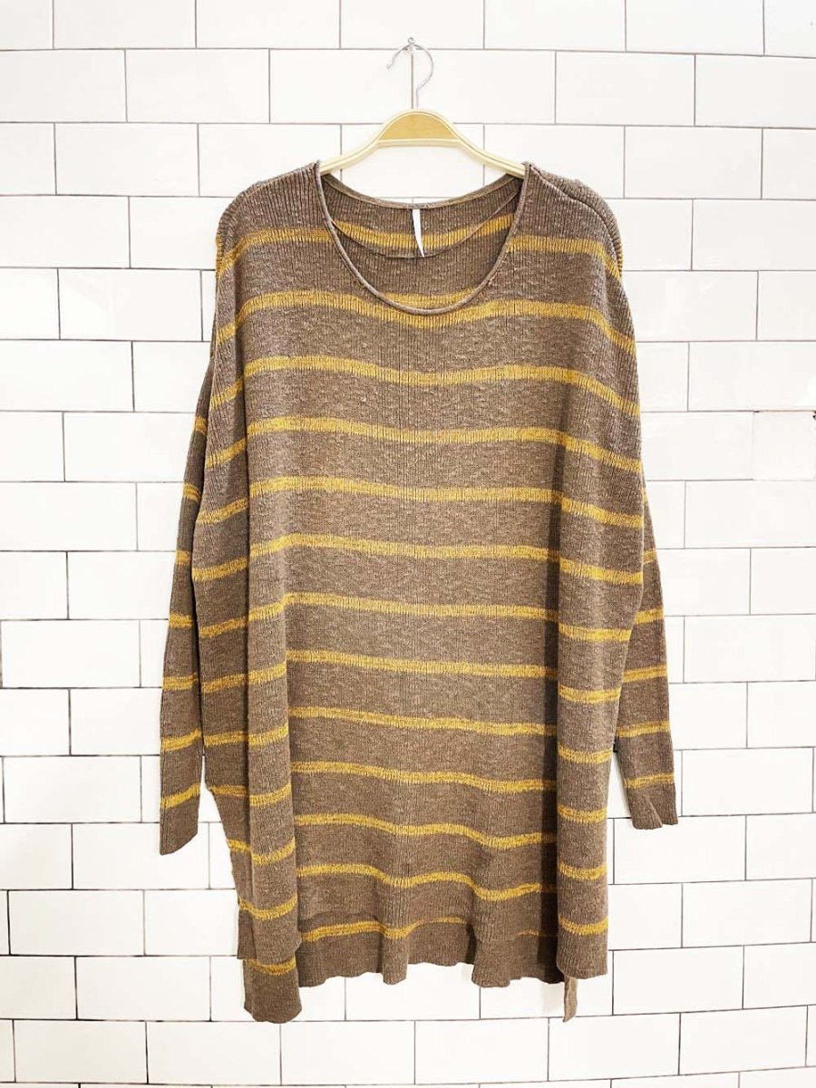 free people slouchy oversized knit tunic - good market thrift store