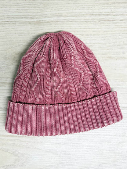 free people stormi washed cable knit beanie - good market thrift store