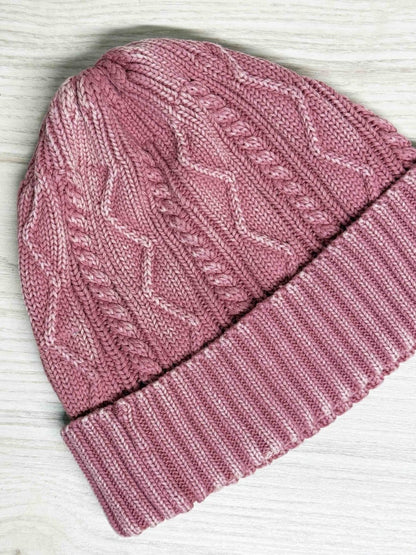 free people stormi washed cable knit beanie - good market thrift store