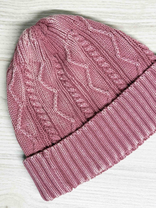 free people stormi washed cable knit beanie - good market thrift store