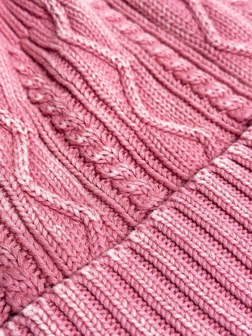 free people stormi washed cable knit beanie - good market thrift store