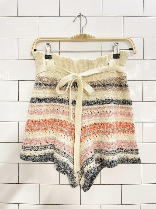 free people stripes for days knit shorts - good market thrift store
