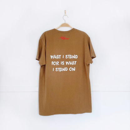 vintage fruit of the loom x earth activist pocket tee