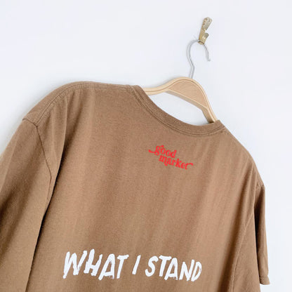 vintage fruit of the loom x earth activist pocket tee