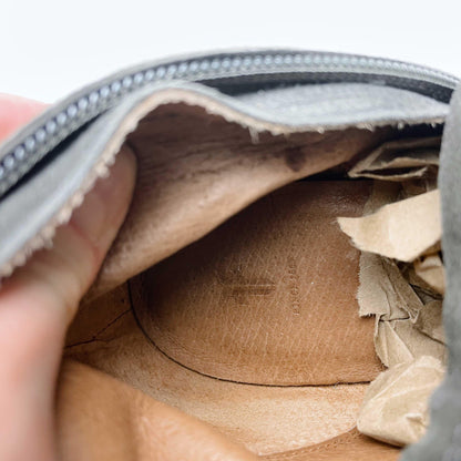 frye the clara grey suede over the knee heeled boots - size 9.5