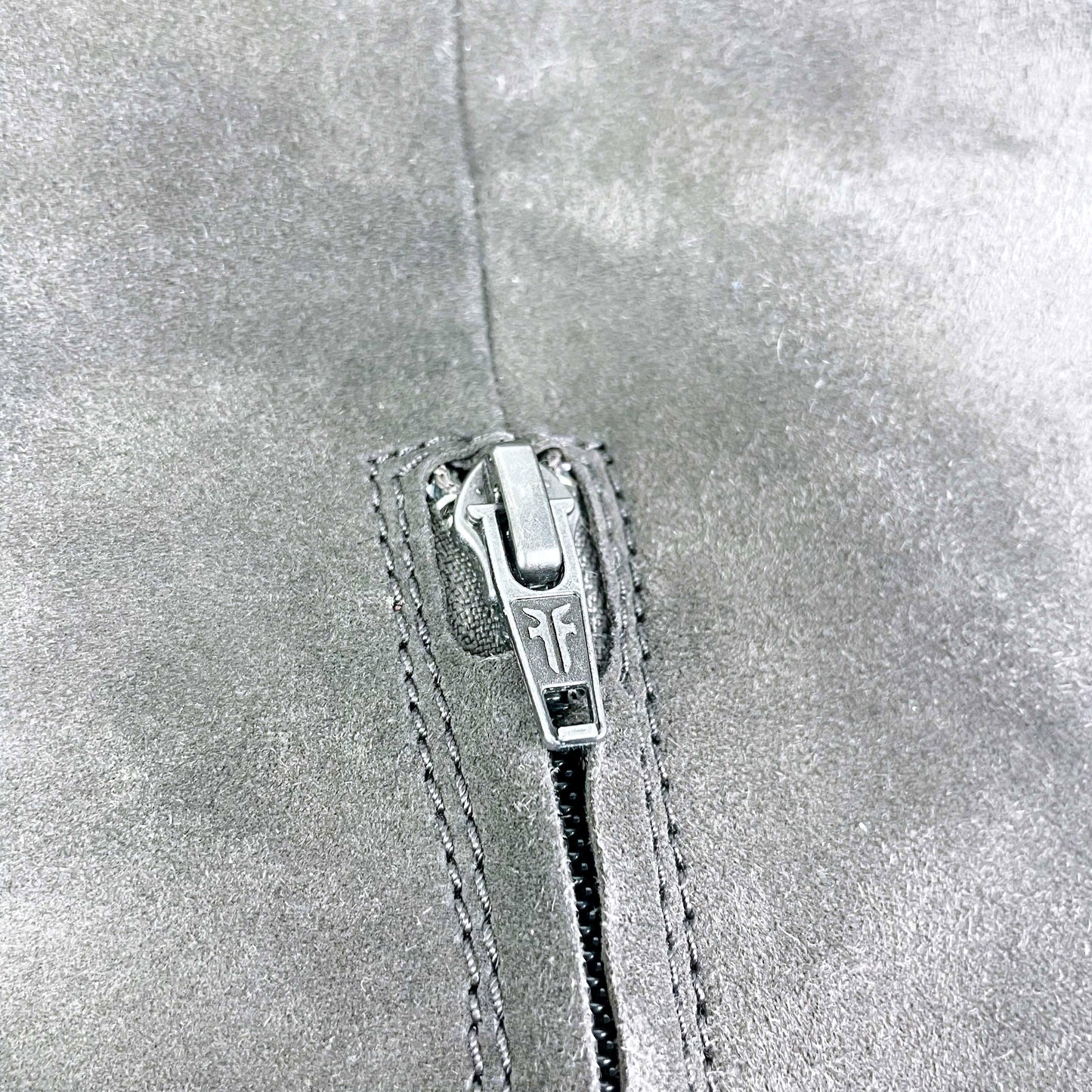 frye the clara grey suede over the knee heeled boots - size 9.5