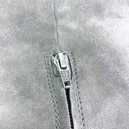 frye the clara grey suede over the knee heeled boots - size 9.5