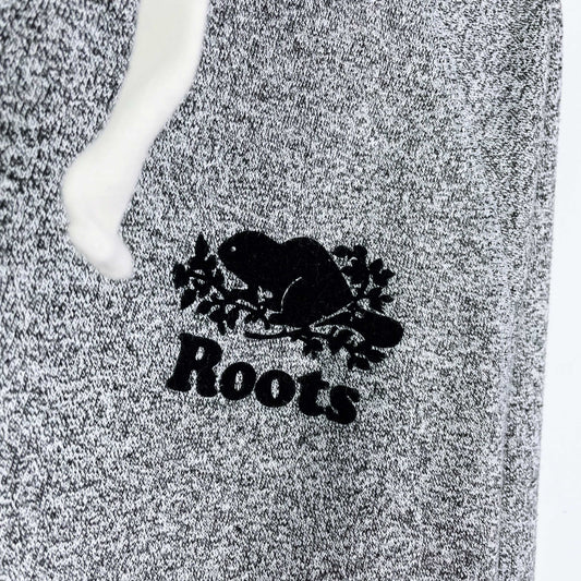 roots salt & pepper funnel neck hoodie - size medium