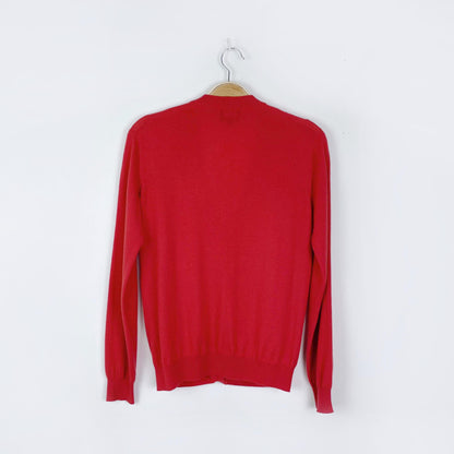 giorgio armani 100% cashmere pink cardigan sweater - size 38